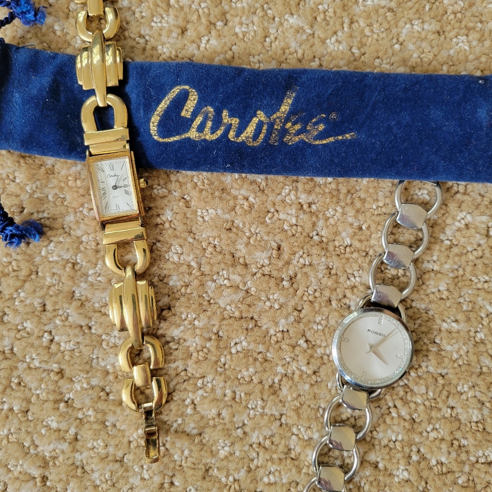 Carolee and Fossil Decorative Watches